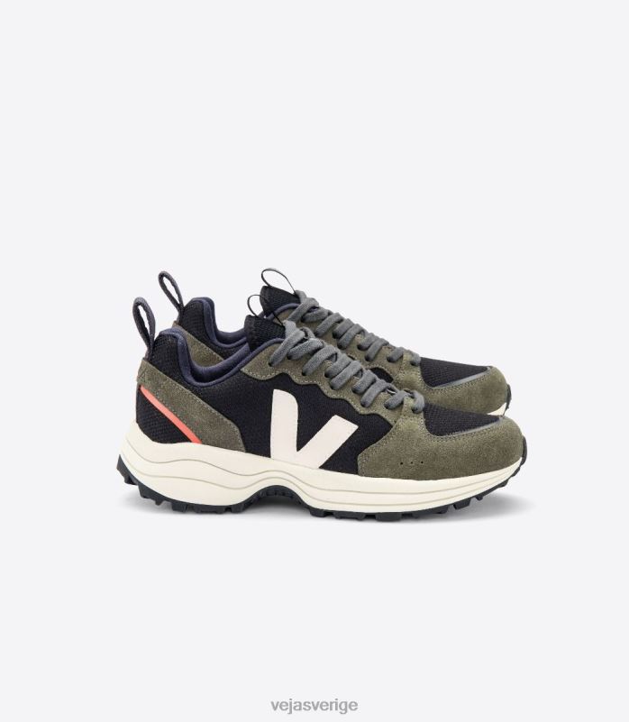 skor JP4FL182 män Veja venturi b-mesh svart oliv pierre