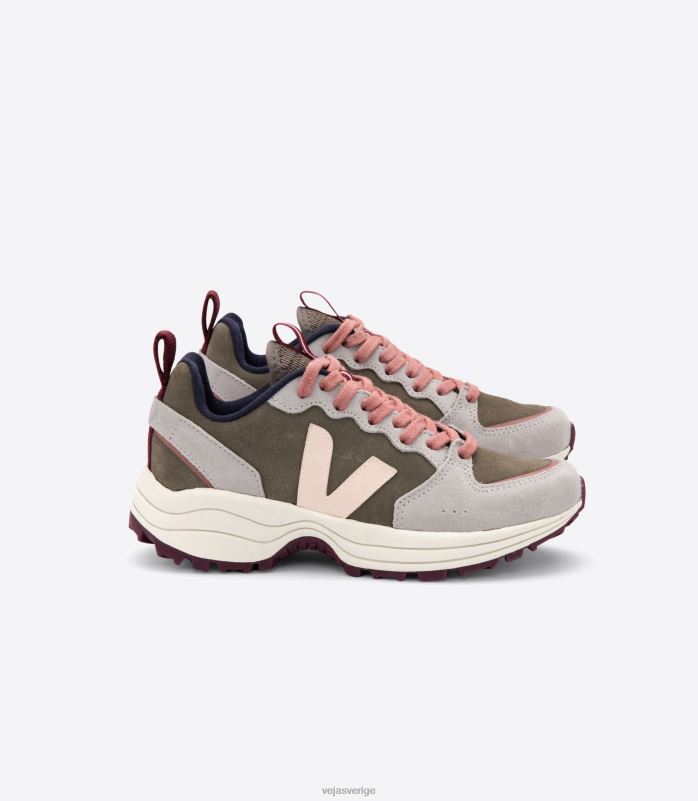 skor JP4FL183 män Veja venturi mocka kaki sable oxford grå