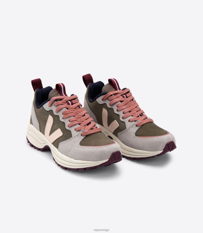 skor JP4FL183 män Veja venturi mocka kaki sable oxford grå